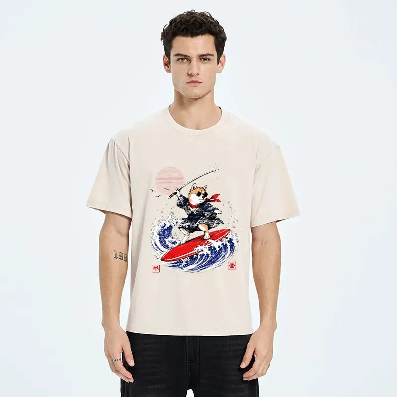 Free Shipping Samurai Dog Tee