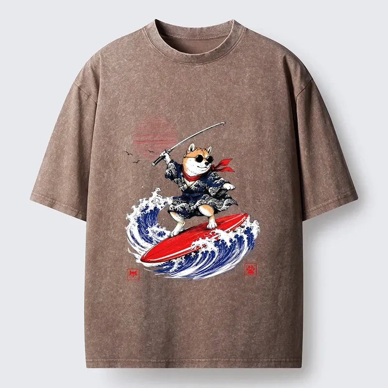 Free Shipping Samurai Dog Tee