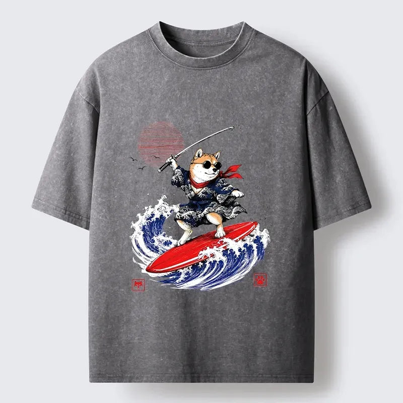 Free Shipping Samurai Dog Tee