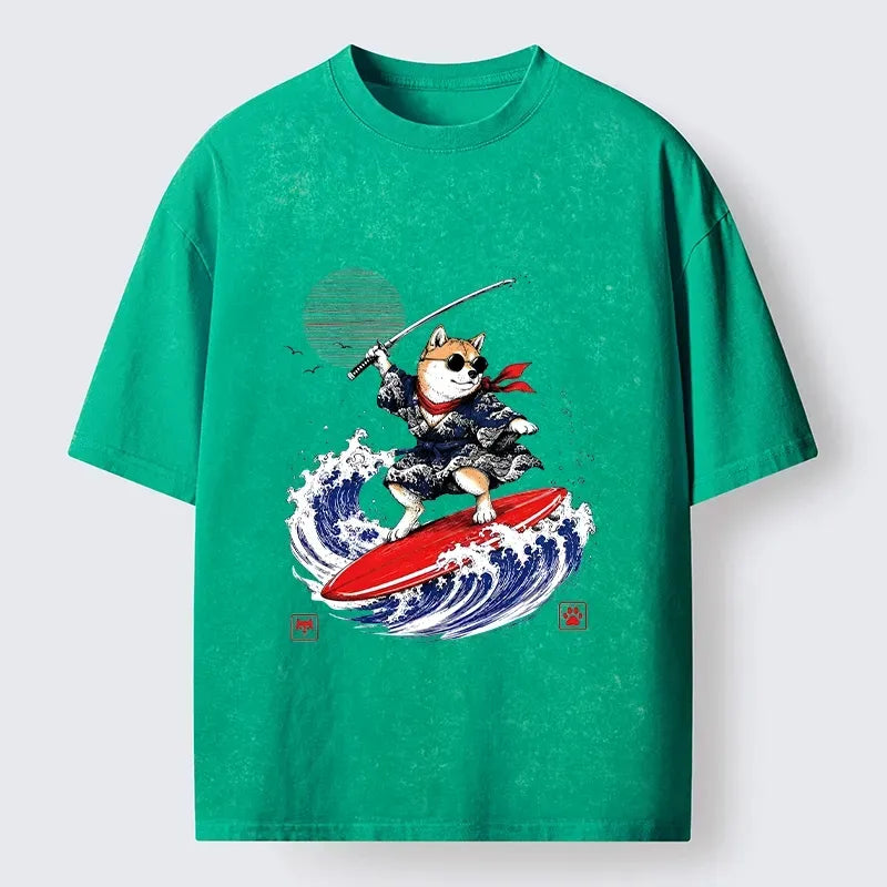 Free Shipping Samurai Dog Tee