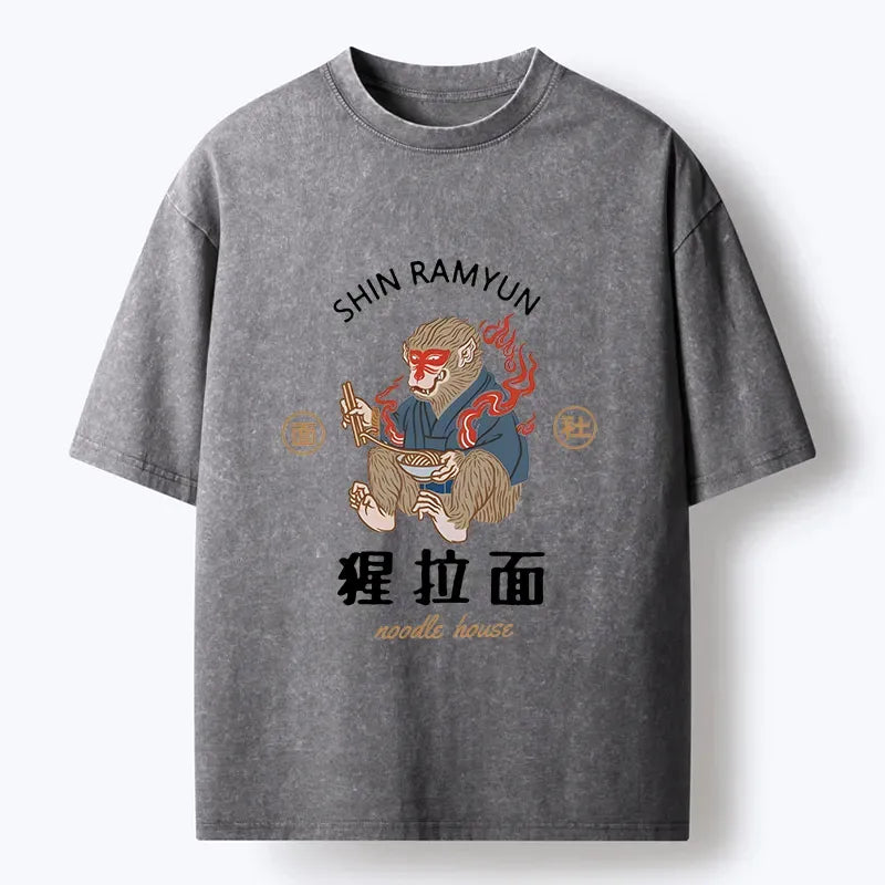 Ukiyo-e Lion T-Shirt Free Shipping