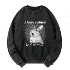 Funny Rabbit Sweatshirt for Daily Wear
