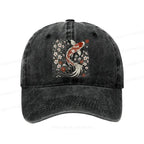Vintage Japanese Sakura Koi Cap Gift Idea