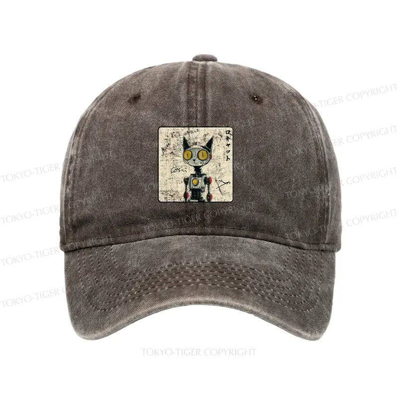 Trendy Robot Cat Cap for Summer