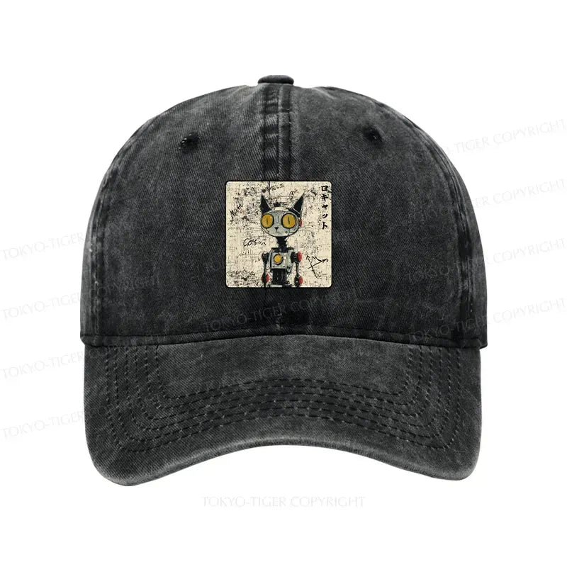 Trendy Robot Cat Cap for Summer