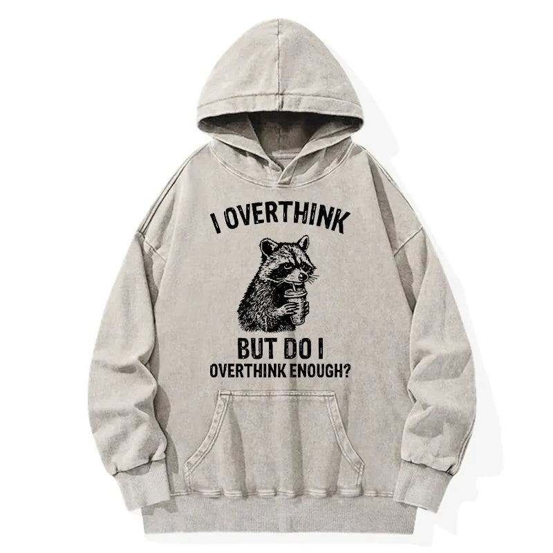 Kyoto-Lion Constant Overthinking Washed Hoodie