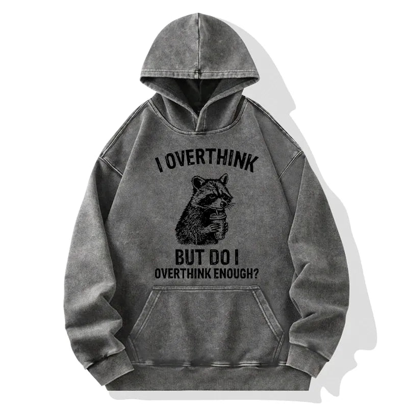Kyoto-Lion Constant Overthinking Washed Hoodie