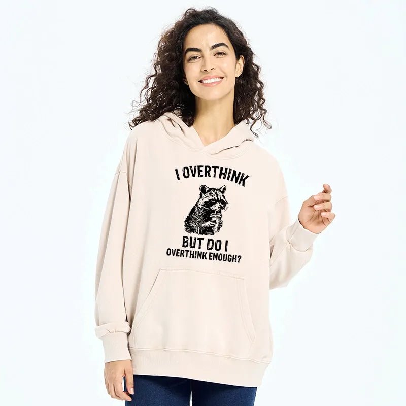Kyoto-Lion Constant Overthinking Washed Hoodie