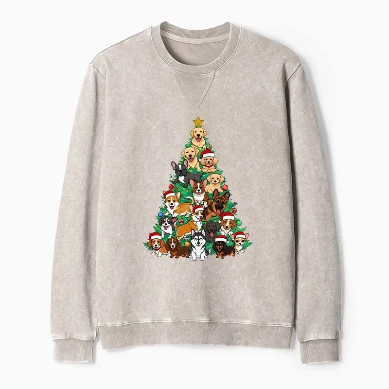 Washed Terry Sweatshirt Unisex Daily Wear