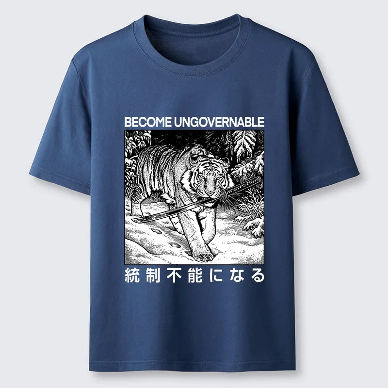 Kyoto-Lion Sword Tiger Funny Meme Classic T-Shirt