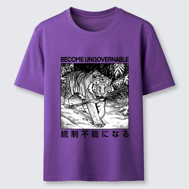 Kyoto-Lion Sword Tiger Funny Meme Classic T-Shirt