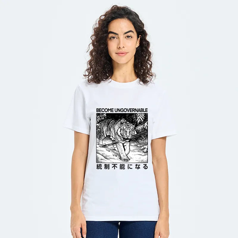 Kyoto-Lion Sword Tiger Funny Meme Classic T-Shirt