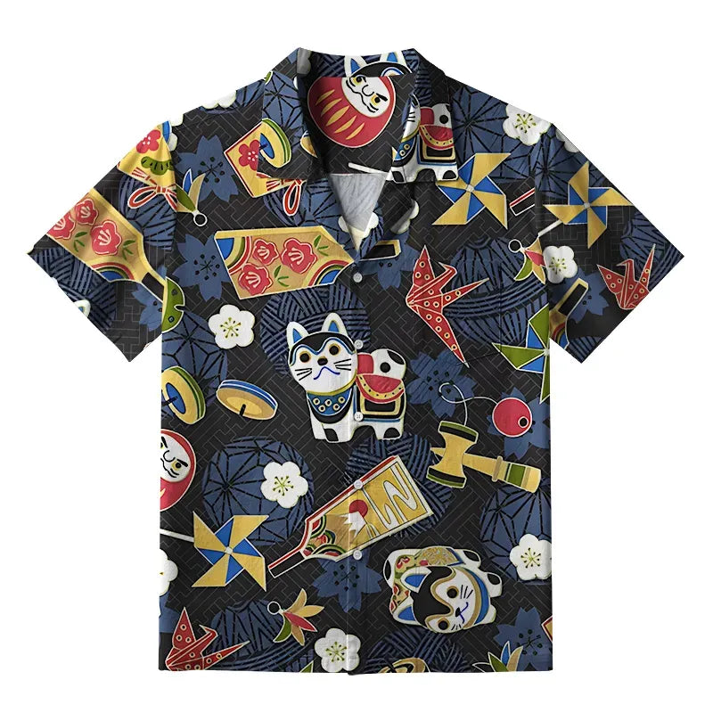 Japanese Classic Hawaiian Shirt for Vacation