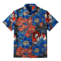 Kyoto-Lion Tiger Among Flowers Button-up Shirt