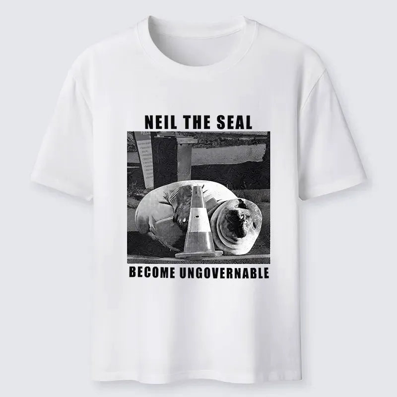 Kyoto-Lion Wild Seal Become Ungovernable Print Classic T-Shirt
