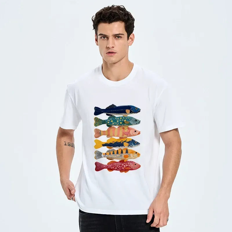 Kyoto-Lion Fish Art Tee for Gift Idea