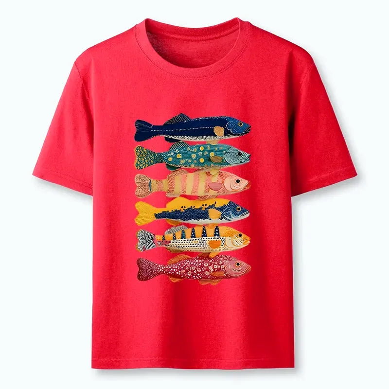 Kyoto-Lion Colorful Fish Art Collection Classic T-Shirt