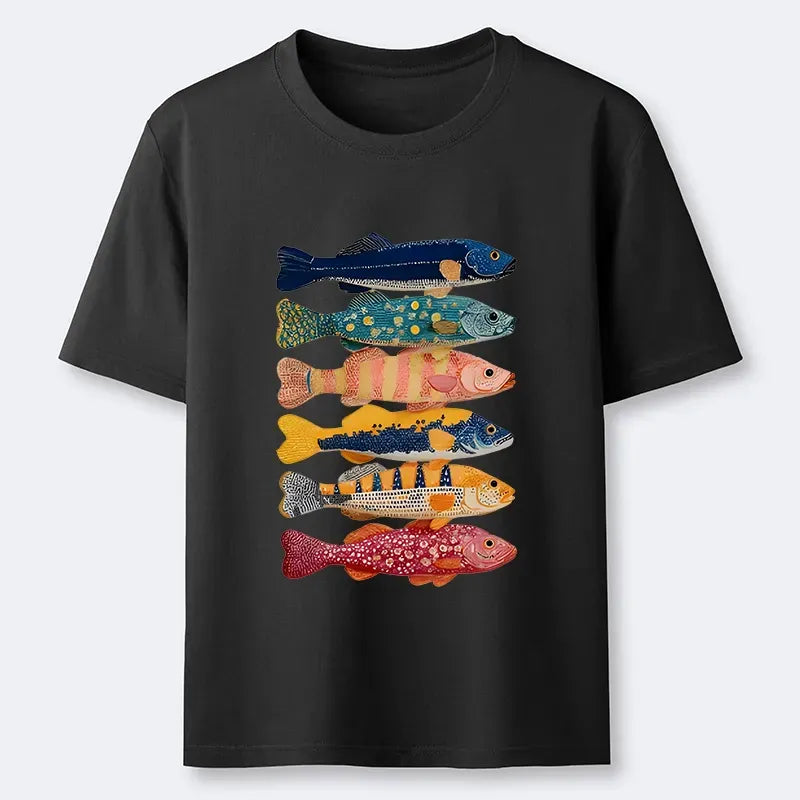 Kyoto-Lion Fish Art Tee for Gift Idea
