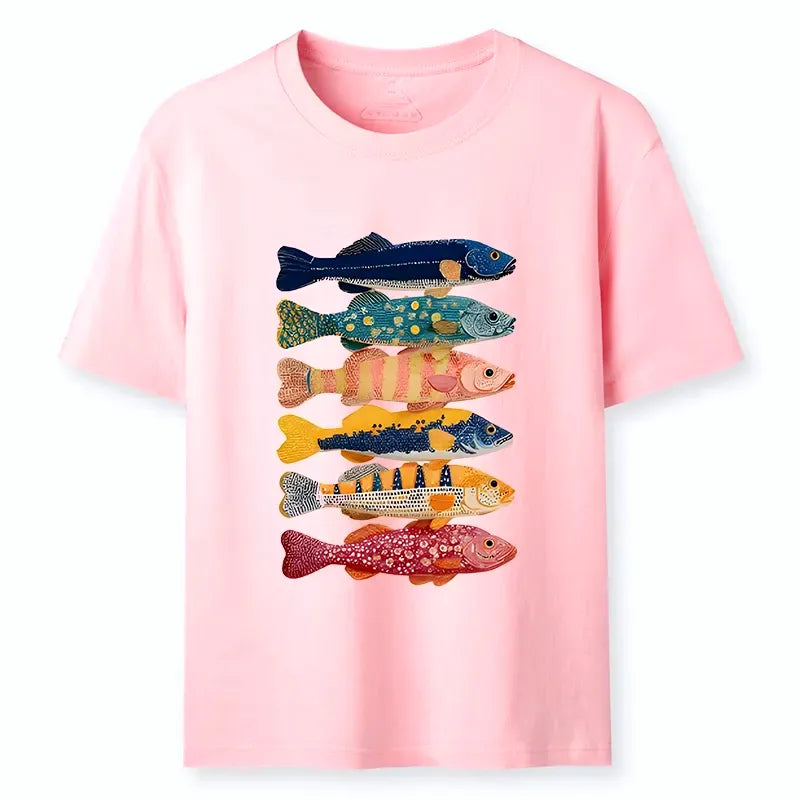 Kyoto-Lion Colorful Fish Art Collection Classic T-Shirt