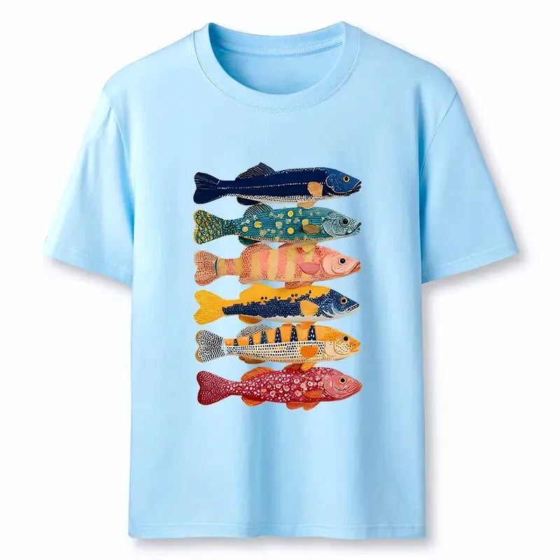 Kyoto-Lion Fish Art Tee for Gift Idea