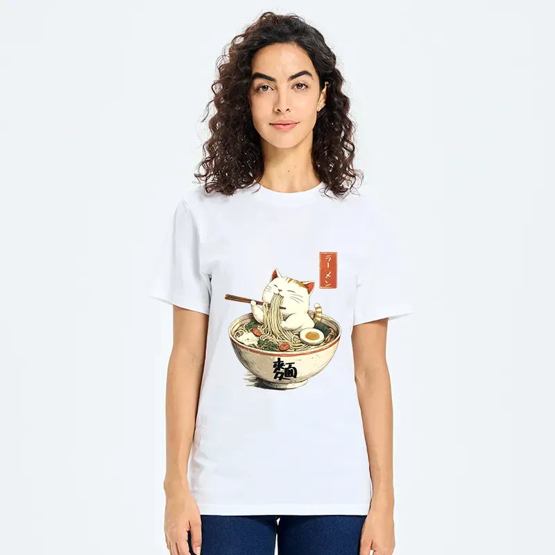 Japanese Cat Ramen Classic T-Shirt