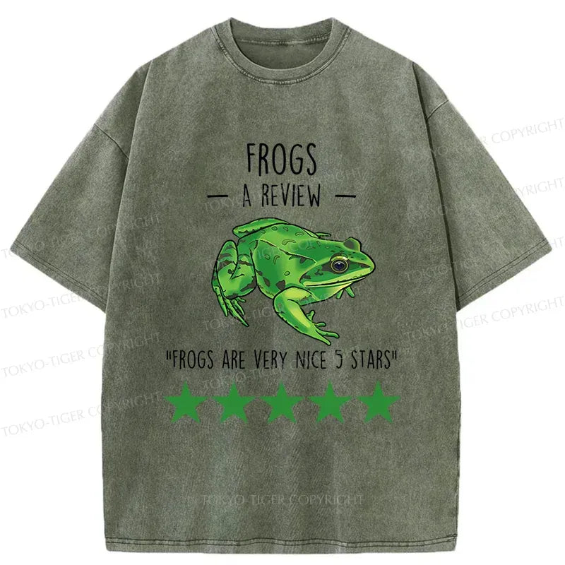 Washed Frog T-Shirt for Streetwear Daily