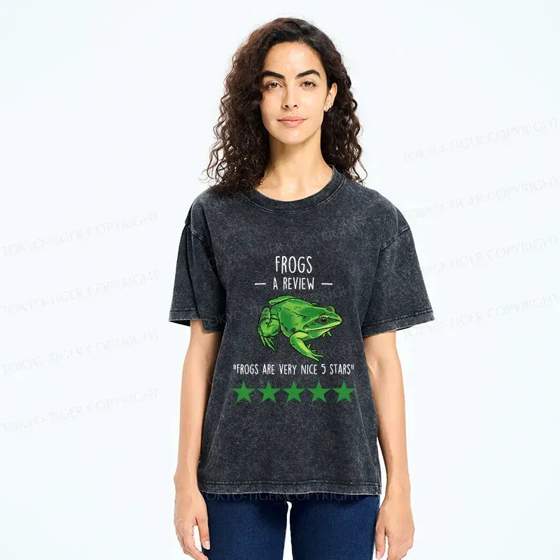 Washed Frog T-Shirt for Streetwear Daily