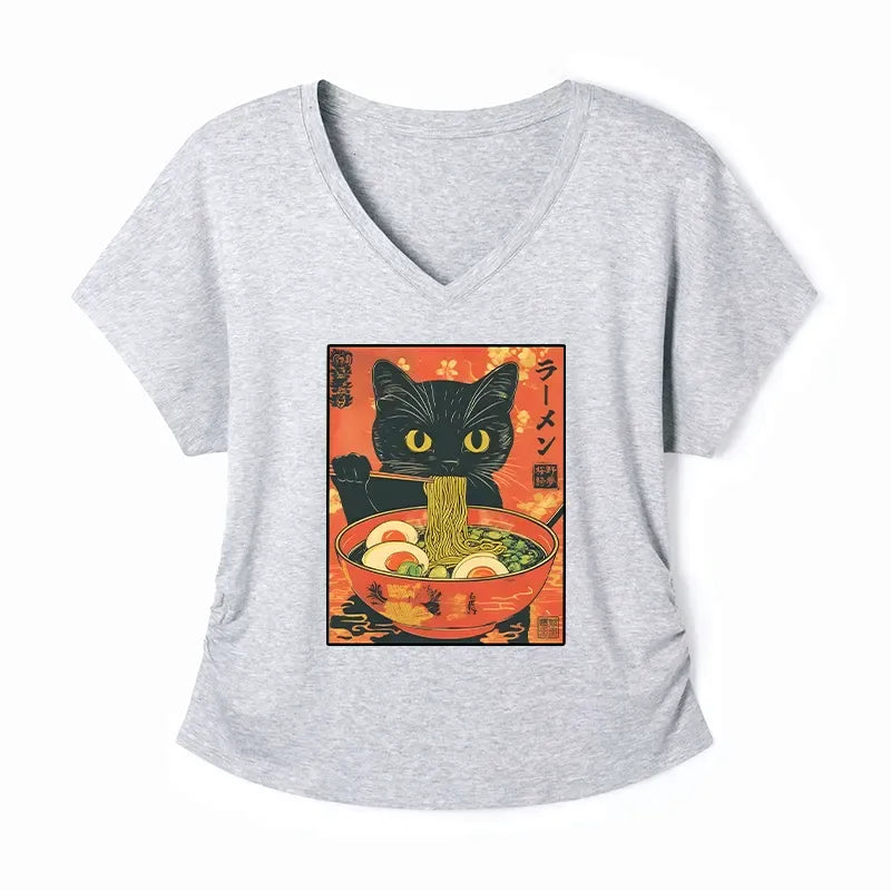 Modal Dolman Sleeve Cat Top