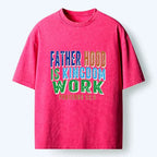 Kyoto-Lion Dad Life Proverbs Quote Washed T-Shirt