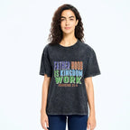 Kyoto-Lion Dad Life Proverbs Quote Washed T-Shirt