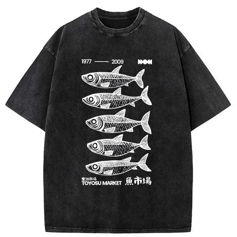 japanese vintage washed t-shirt trending