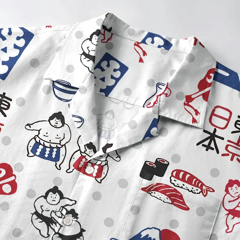 Kyoto Lion Hawaiian Shirt for Beach