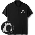 Ukiyo-e Frog Polo Shirt for Summer Vacation