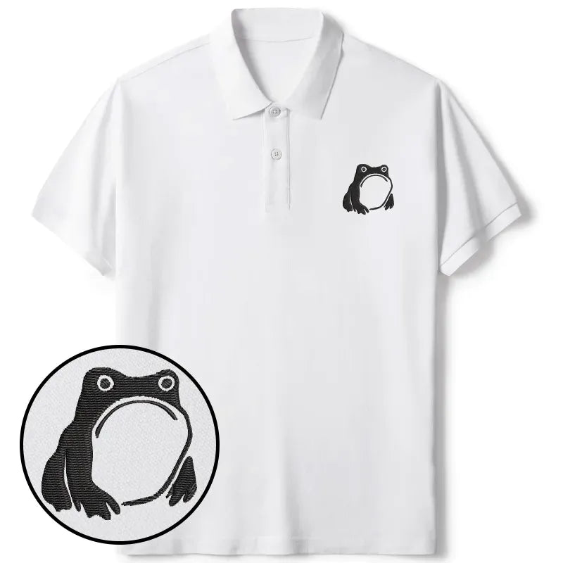 Kyoto Lion Frog Polo Shirt for Daily Wear