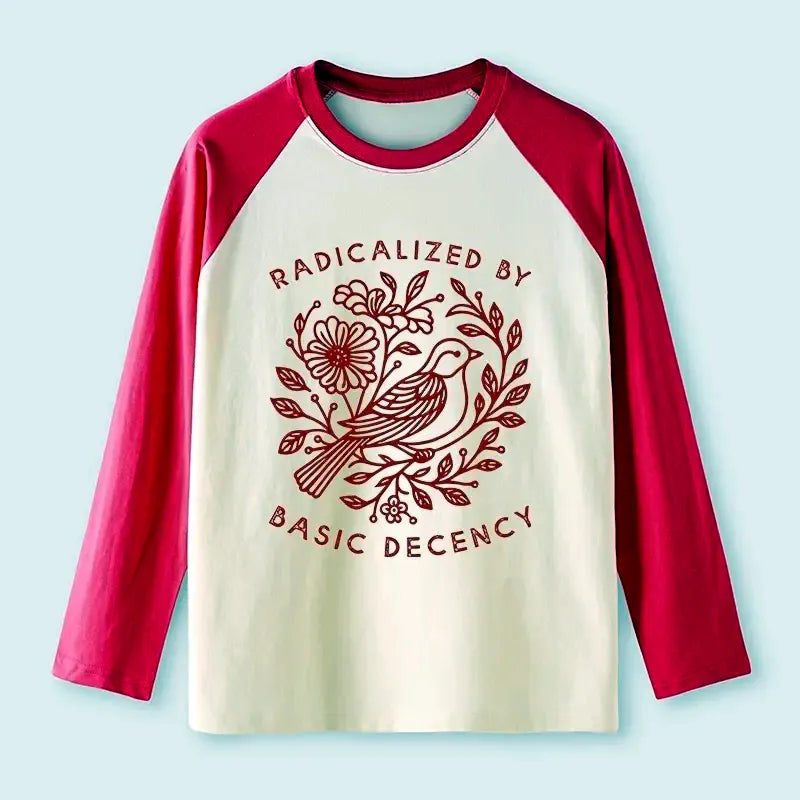 Japanese Raglan Long Sleeve T-Shirt for Daily Wear