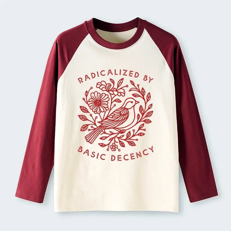 Japanese Raglan Long Sleeve T-Shirt for Daily Wear