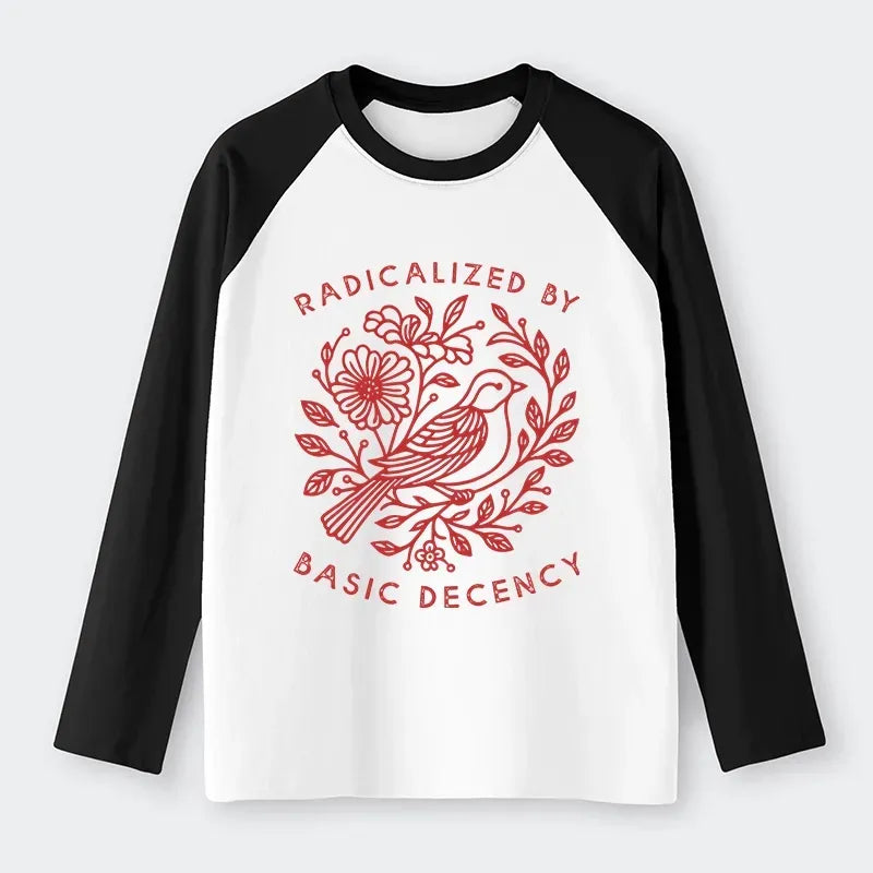 Japanese Raglan Long Sleeve T-Shirt for Daily Wear