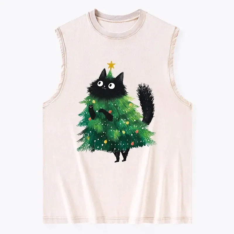 Kyoto Lion Christmas Cat Tank for Everyday