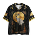 Kyoto-Lion Vintage Japanese Crane Kanji Mesh Jersey