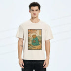 Washed Retro T-Shirt with Capybara Design