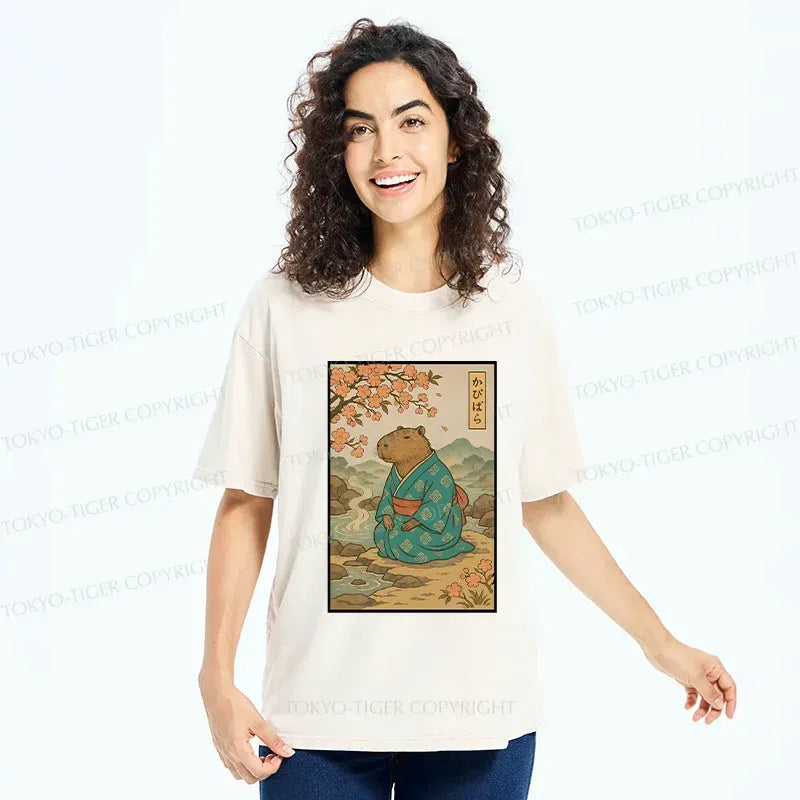 Funny Capybara T-Shirt as Gift for Him