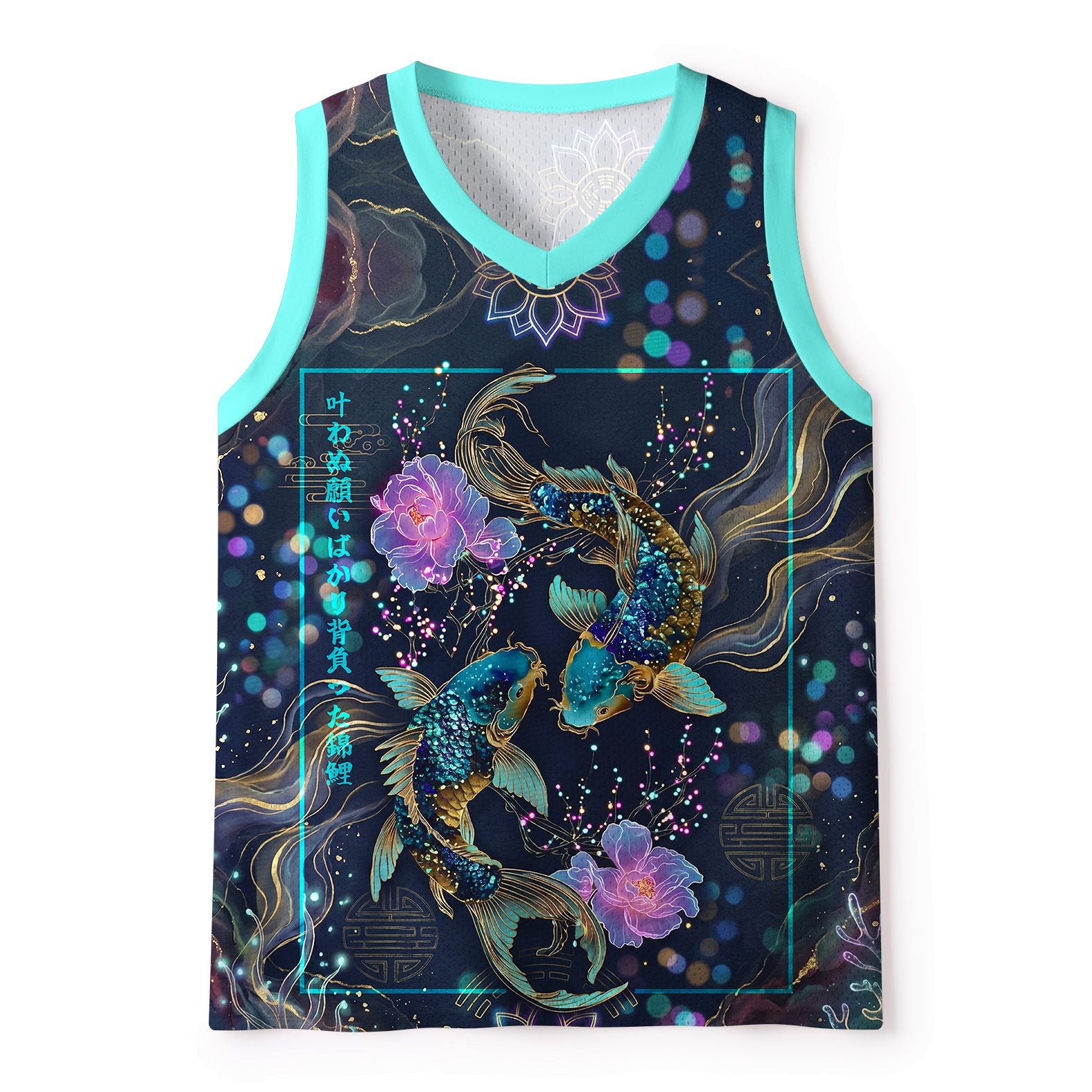 Trendy Koi Mesh Tank Top for Fitness