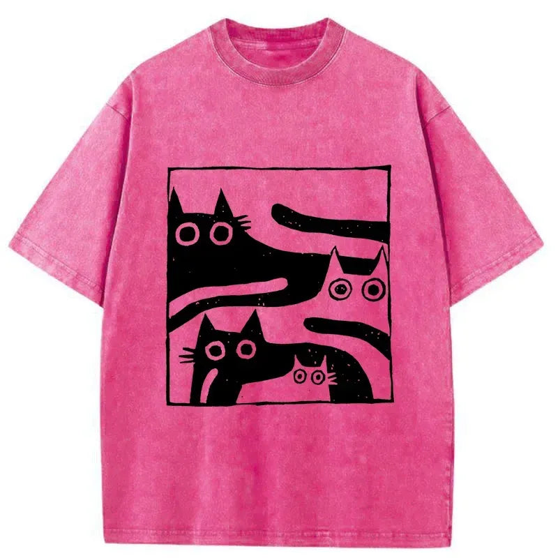 Japanese vintage washed t-shirt for daily wear