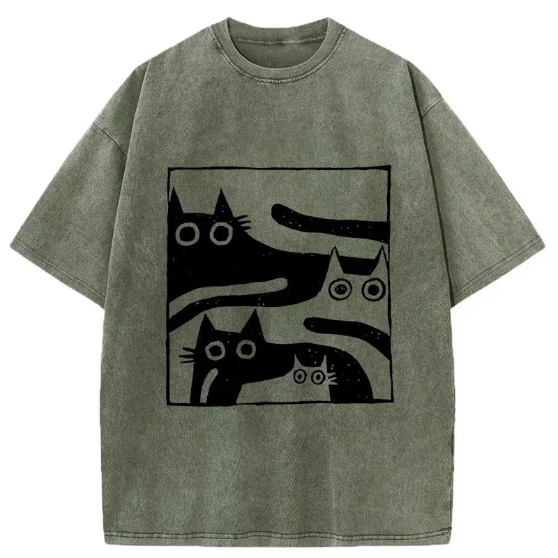 Unisex cotton t-shirt with Japanese art