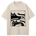 Unisex cotton t-shirt with Japanese art