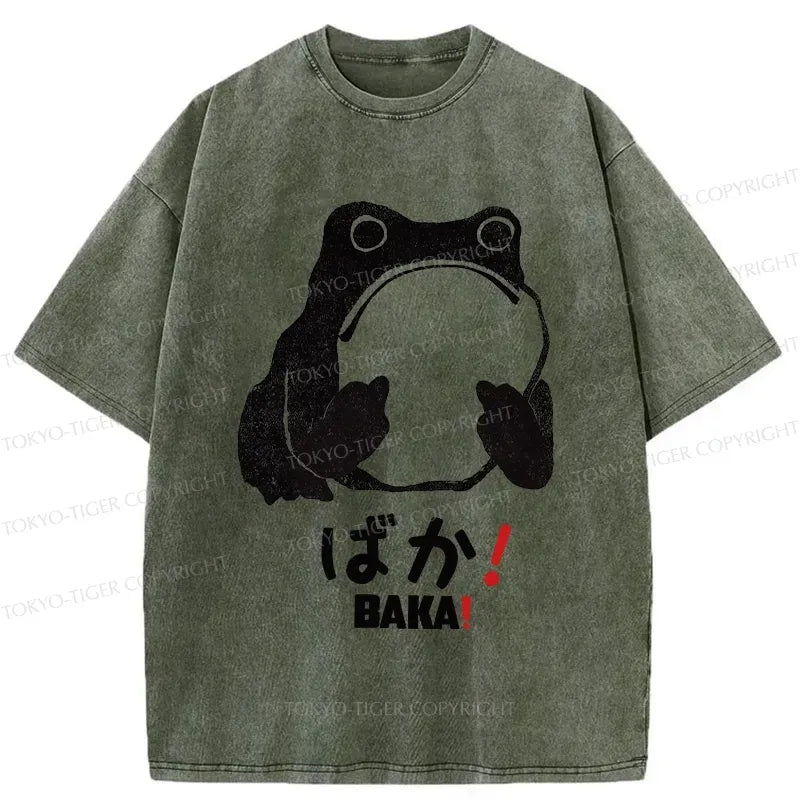 Kyoto-Lion Funny Frog T-Shirt Casual Summer