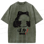 Kyoto-Lion Funny Frog T-Shirt Casual Summer