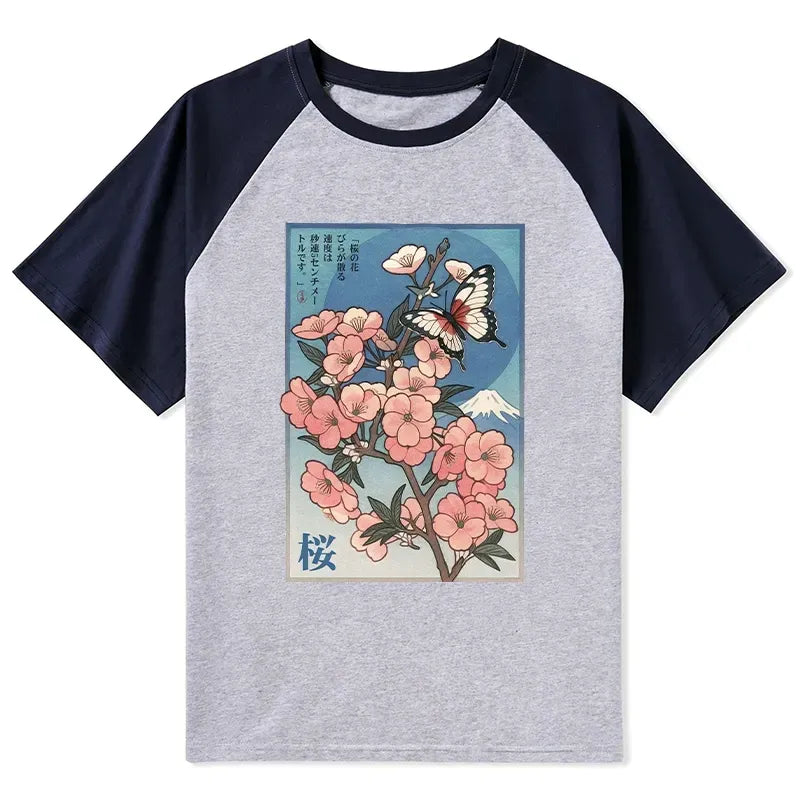 Vintage Japanese Art Poster T-Shirt for Streetwear