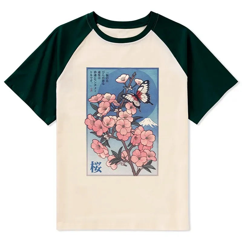 Vintage Japanese Art Poster T-Shirt for Streetwear