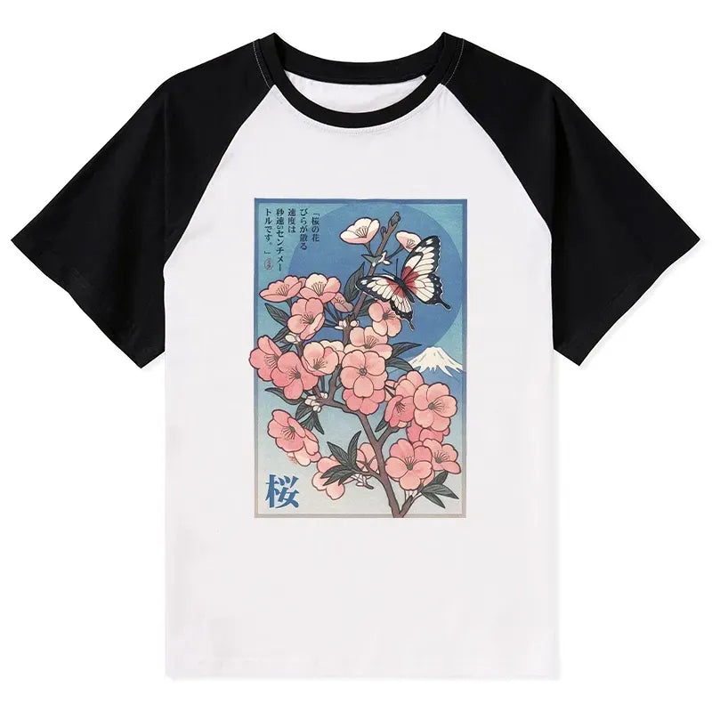 Vintage Japanese Art Poster T-Shirt for Streetwear